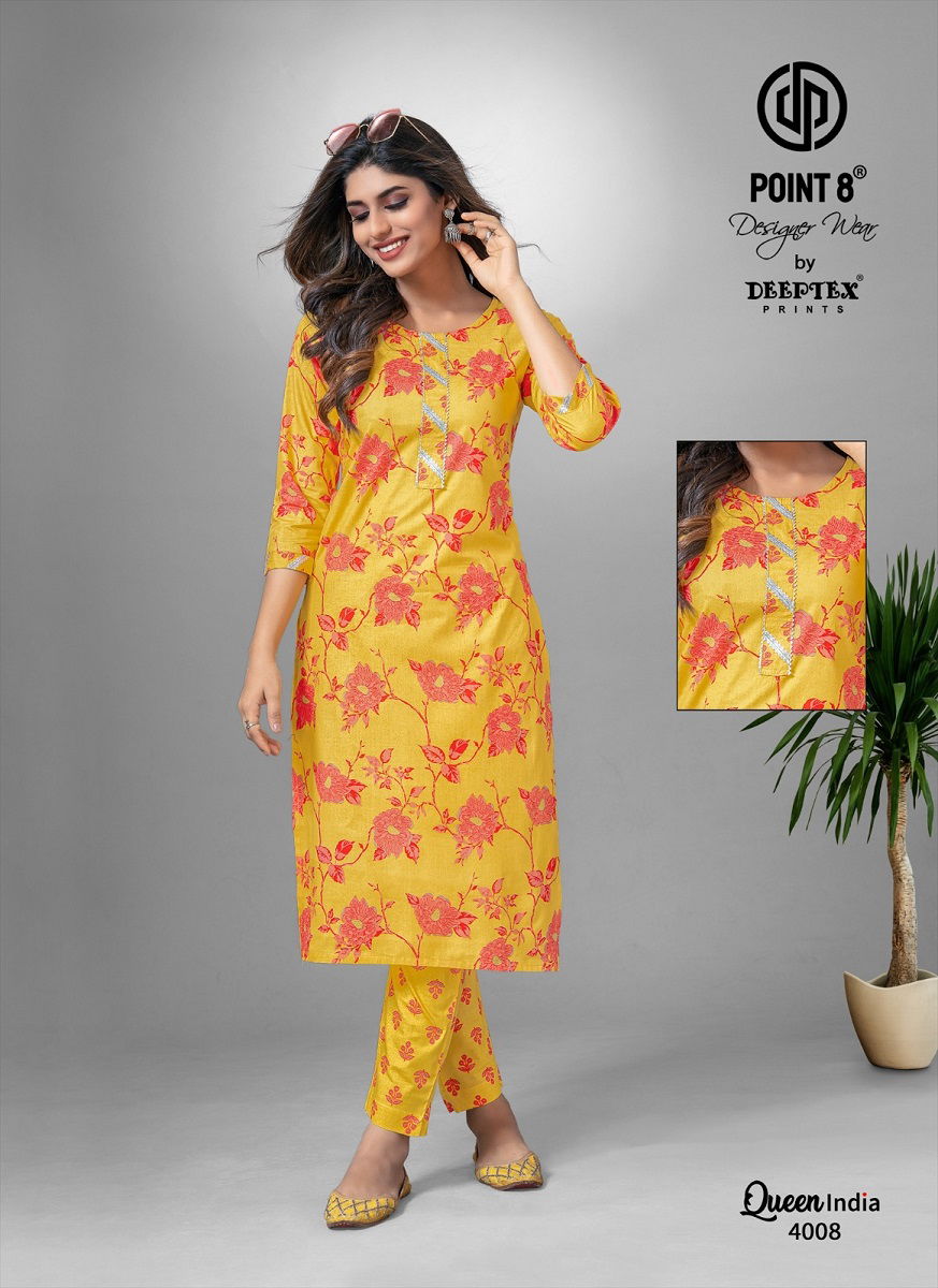 Queen India Vol 4 By Deeptex  Kurti With Bottom Catalog